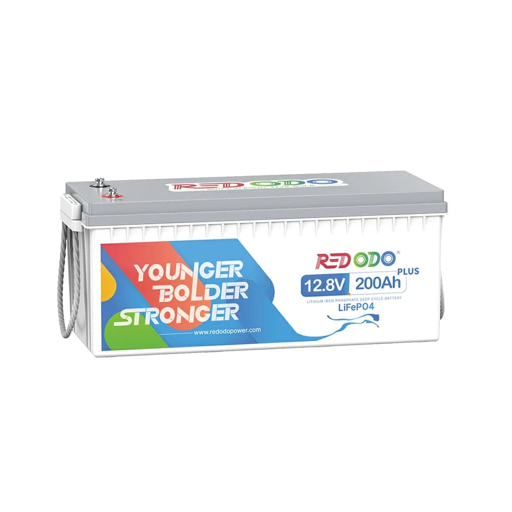 Batterie Redodo LiFePO4 12V 200Ah Plus | 2,56 kWh et 2,56 kW