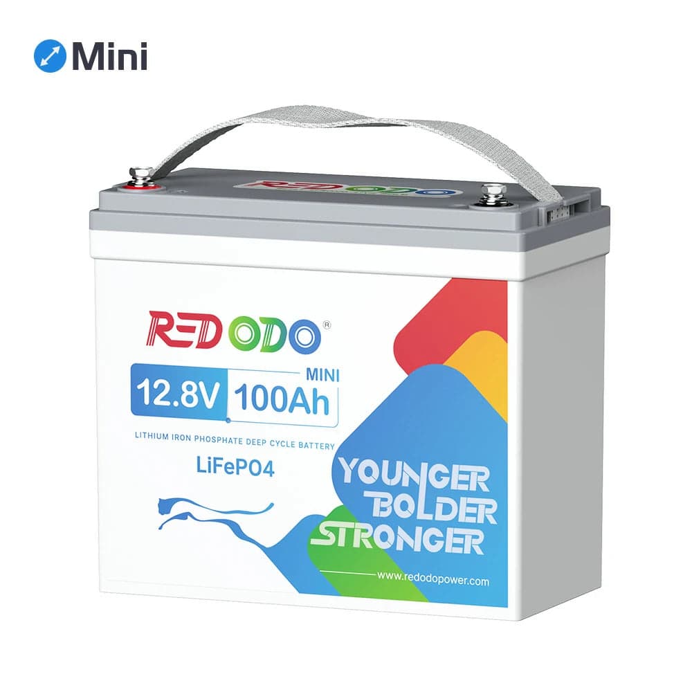 Redodo 12V 100Ah Mini LiFePO4 Battery | 1.28kWh & 1.28kW