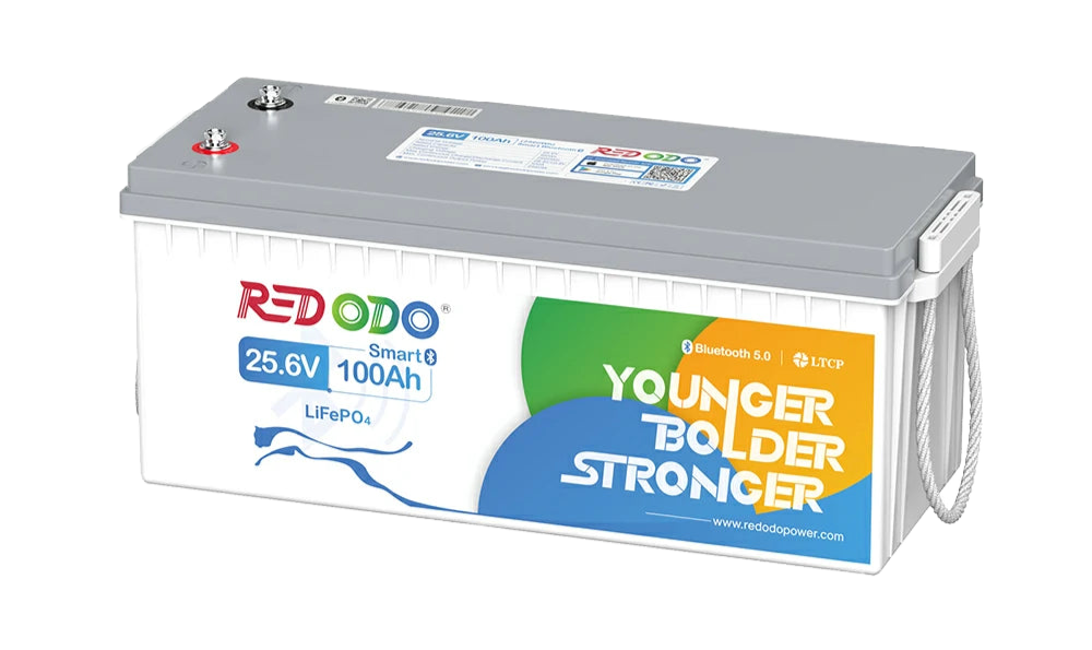0% VAT Redodo LiFePO4 24V 100Ah Bluetooth Battery €408.39